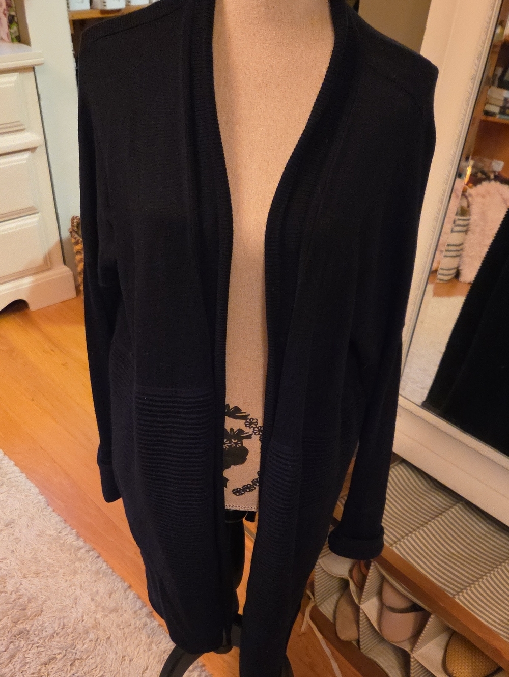 Black Lululemon Open-Front Women's Cardigan Sweater Xl